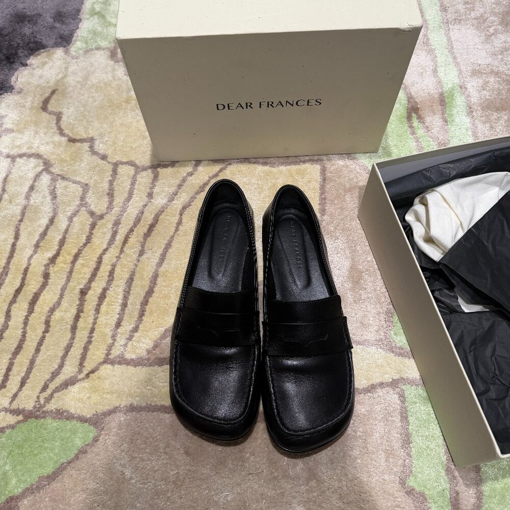 Dear Frances Drew Penny Loafers Black EU40 - Picture 5 of 6